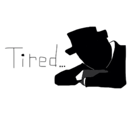 mr hat sticker #3517906