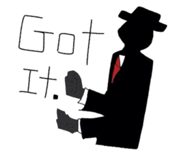 mr hat sticker #3517908