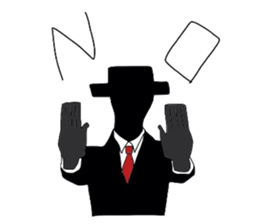 mr hat sticker #3517917