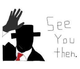 mr hat sticker #3517921