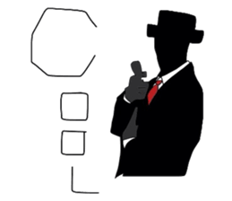 mr hat sticker #3517925