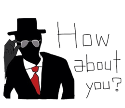 mr hat sticker #3517929