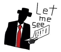 mr hat sticker #3517934