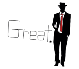 mr hat sticker #3517936