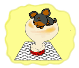 Japanese New Year's and sticker of a pet sticker #3518492