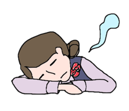 Office worker(Lady) sticker #3519101