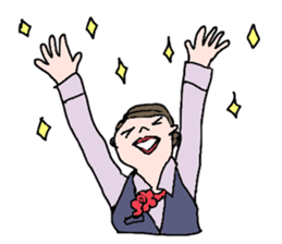 Office worker(Lady) sticker #3519112