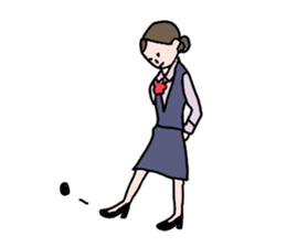 Office worker(Lady) sticker #3519137