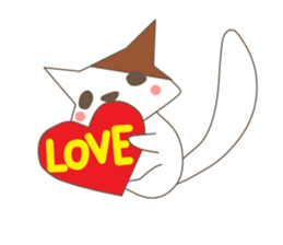 living of a cat sticker #3519281