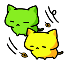 WASABI and KARASHI twin kittens sticker #3520686