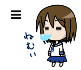 Shigune Masu the Mathematical sign girl sticker #3520919