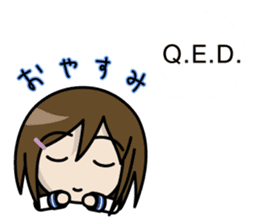 Shigune Masu the Mathematical sign girl sticker #3520923