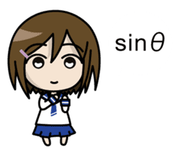 Shigune Masu the Mathematical sign girl sticker #3520933