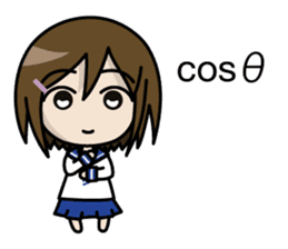 Shigune Masu the Mathematical sign girl sticker #3520934