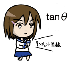 Shigune Masu the Mathematical sign girl sticker #3520935