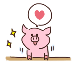 piggy life sticker sticker #3521225