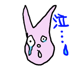 Indifference symptom rabbit sticker #3521627