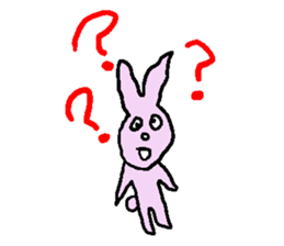 Indifference symptom rabbit sticker #3521633