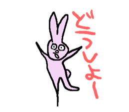 Indifference symptom rabbit sticker #3521653