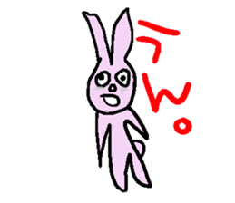 Indifference symptom rabbit sticker #3521656