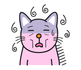 Nice pink cat sticker #3522647