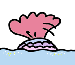 The pretty fish and sea friends sticker #3523269