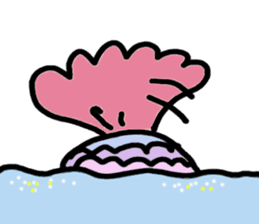 The pretty fish and sea friends sticker #3523269
