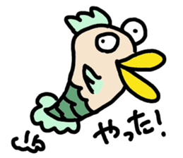 The pretty fish and sea friends sticker #3523284