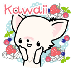 Kawaii Chihuahua 3 (English) sticker #3523306