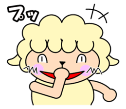 yo-chan of a sheep. sticker #3523436