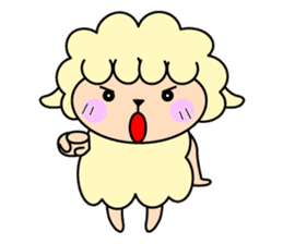 yo-chan of a sheep. sticker #3523443