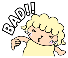 yo-chan of a sheep. sticker #3523448