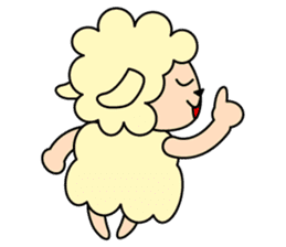 yo-chan of a sheep. sticker #3523456