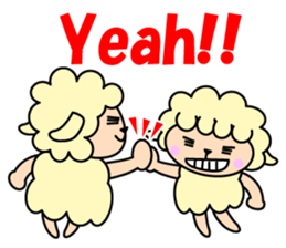 yo-chan of a sheep. sticker #3523457