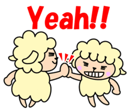 yo-chan of a sheep. sticker #3523457