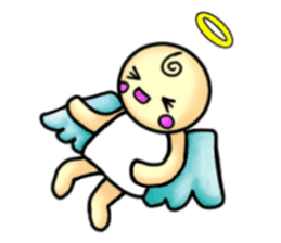 Mischievous angel sticker sticker #3524658