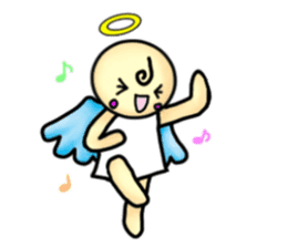 Mischievous angel sticker sticker #3524659