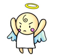 Mischievous angel sticker sticker #3524660