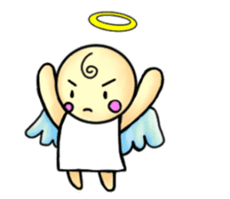 Mischievous angel sticker sticker #3524660