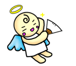 Mischievous angel sticker sticker #3524661
