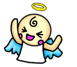 Mischievous angel sticker sticker #3524663