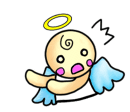 Mischievous angel sticker sticker #3524664