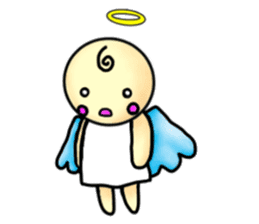 Mischievous angel sticker sticker #3524665