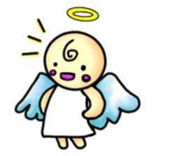 Mischievous angel sticker sticker #3524666