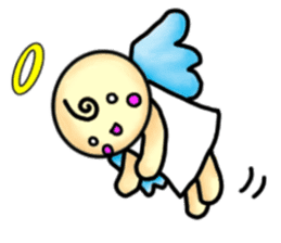 Mischievous angel sticker sticker #3524667