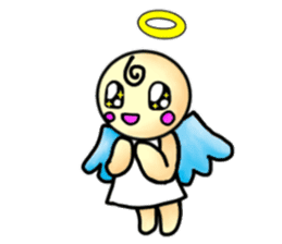 Mischievous angel sticker sticker #3524668