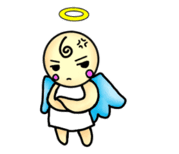 Mischievous angel sticker sticker #3524669
