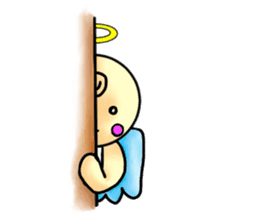 Mischievous angel sticker sticker #3524670