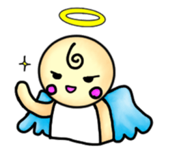 Mischievous angel sticker sticker #3524671