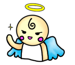 Mischievous angel sticker sticker #3524671